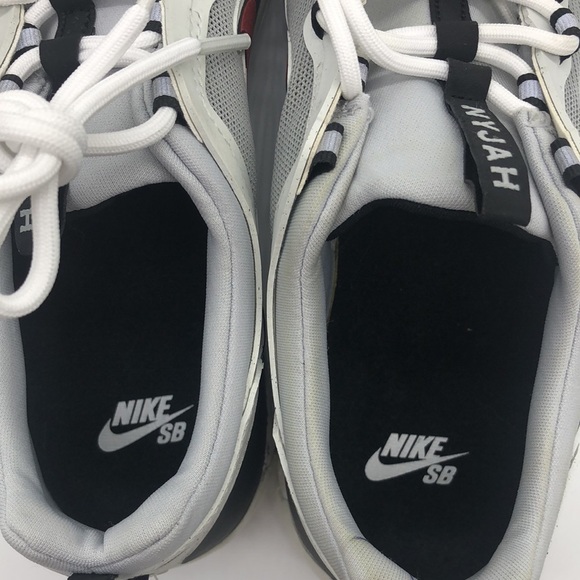 Mens Nike SB Nyjah Free 2 Black Sport Red BV2078-002 new with box - Picture 7 of 7